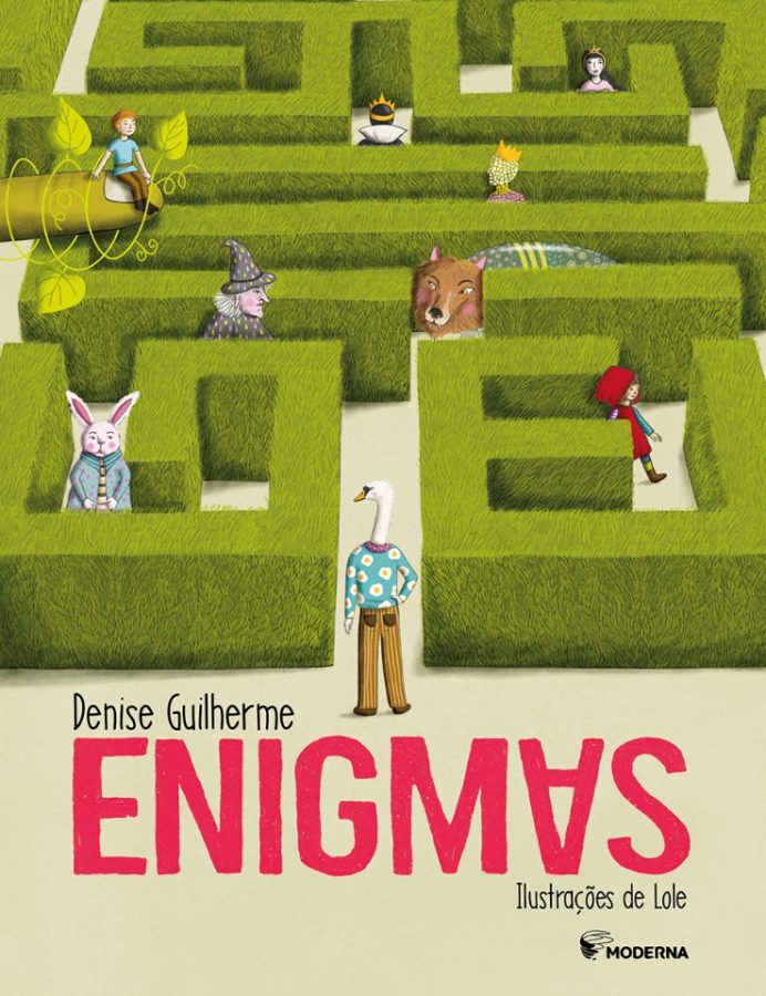 Capa do livro Enigmas. Autora Denise Guilherme. Editora Moderna.